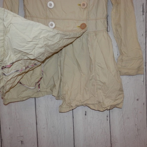 Free People Size 4 Trench Coat Tunic Jacket Shirt - Picture 4 of 8